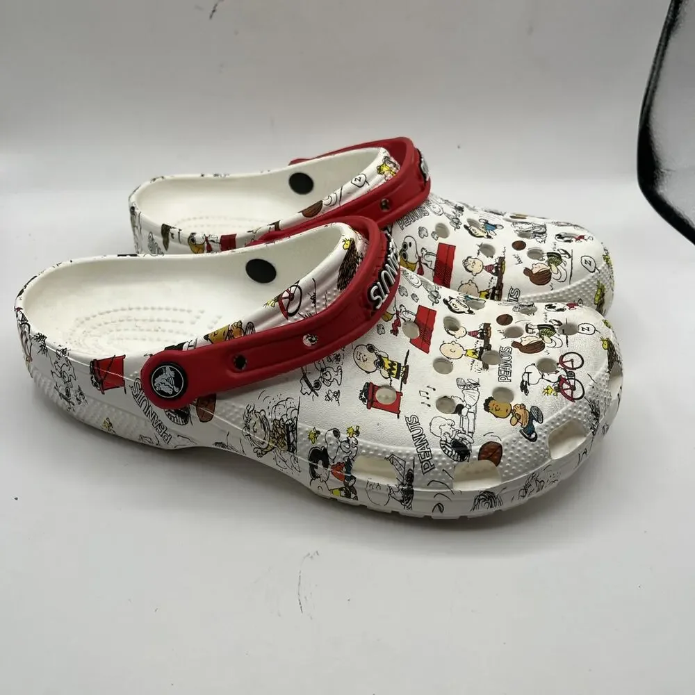 Peanuts x Crocs Snoopy Charlie Brown Clogs Limited Jibbitz Shoes M9 W11 Unisex